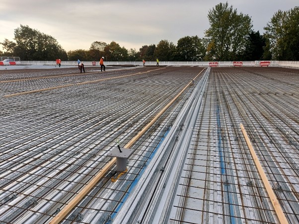 Reconstruction of single storey structural steel car park deck, with existing foundations replaced, plus additional foundations for R G Group Ltd.